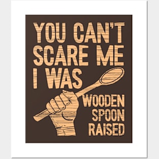 Scared Wooden Spoon (Mono) Posters and Art